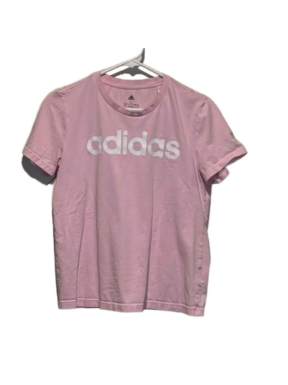ADIDAS Pink Tee size Large in girls